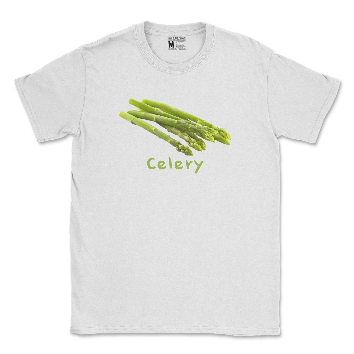 Gildan SoftStyle T-Shirt Celery in White