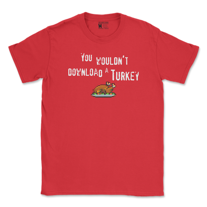 Gildan SoftStyle T-Shirt Downloadable Turkey  in Red