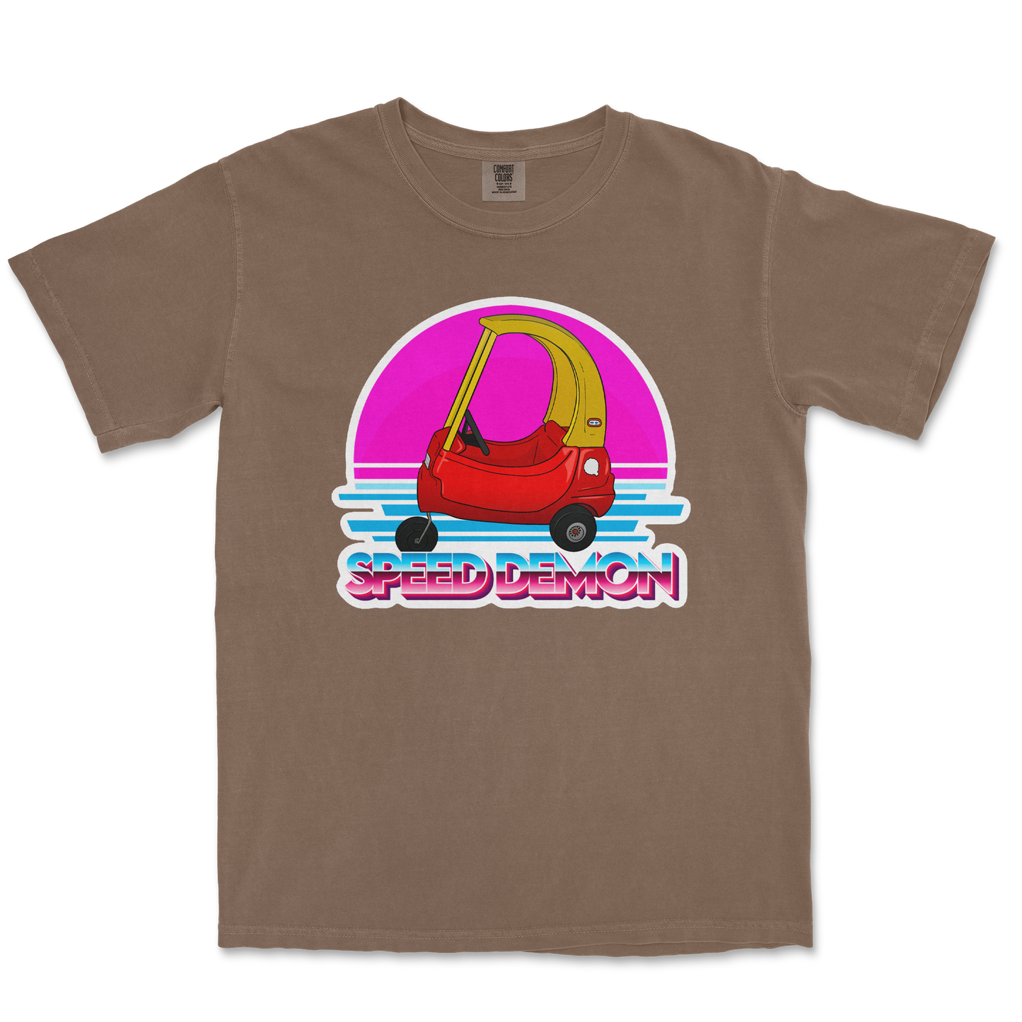 Comfort Colors T-Shirt Speed Demon  in Espresso