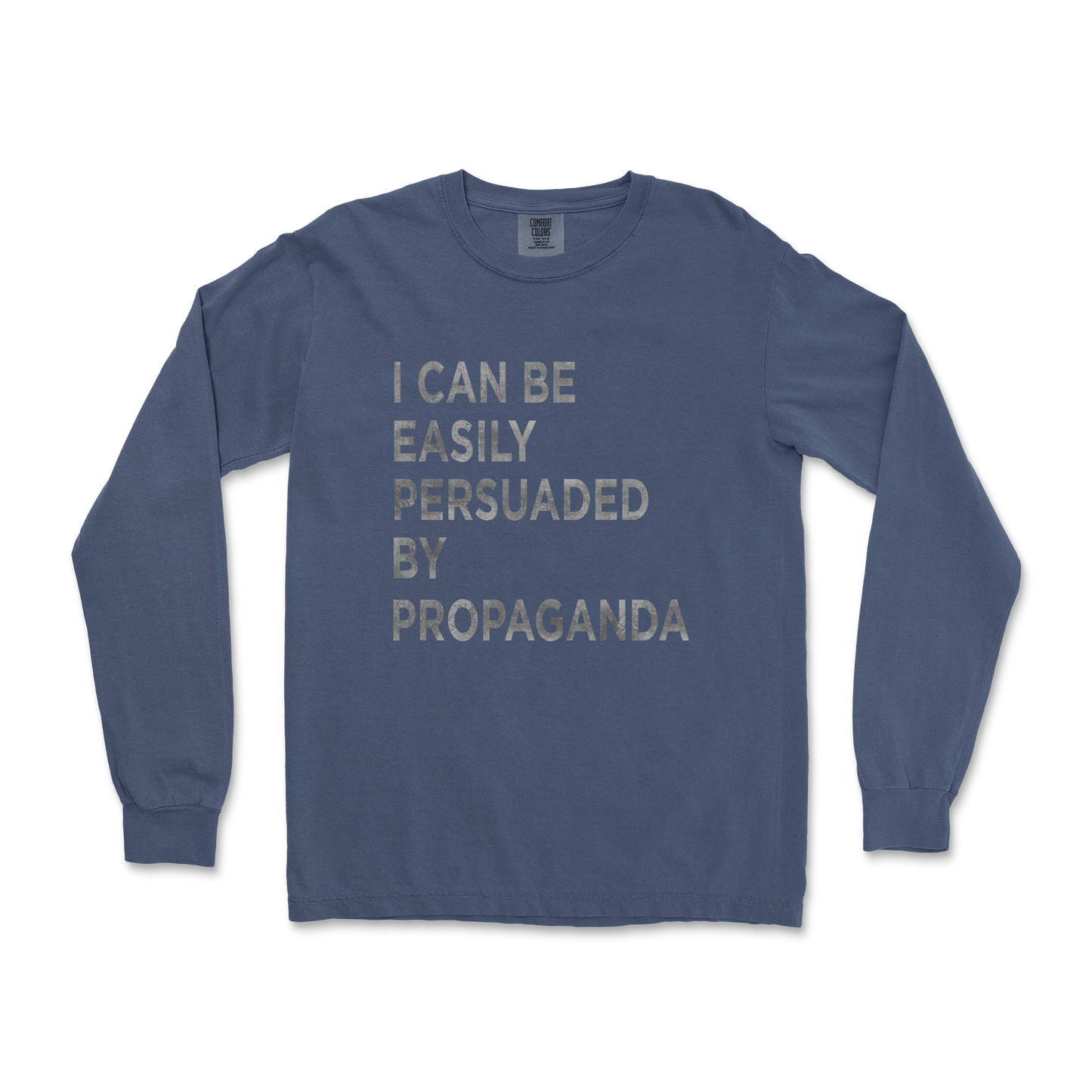 Comfort Colors Long Sleeve Propaganda in Midnight