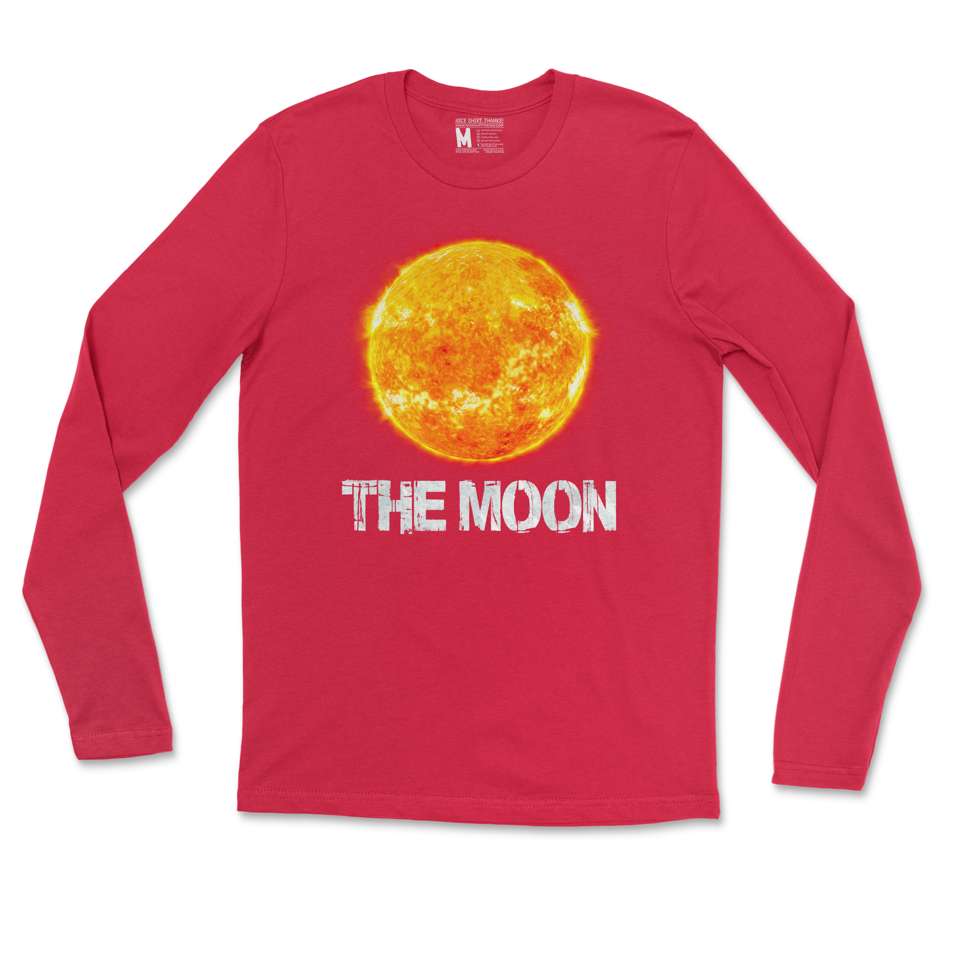 Heavy Blend Long Sleeve the moon in Red