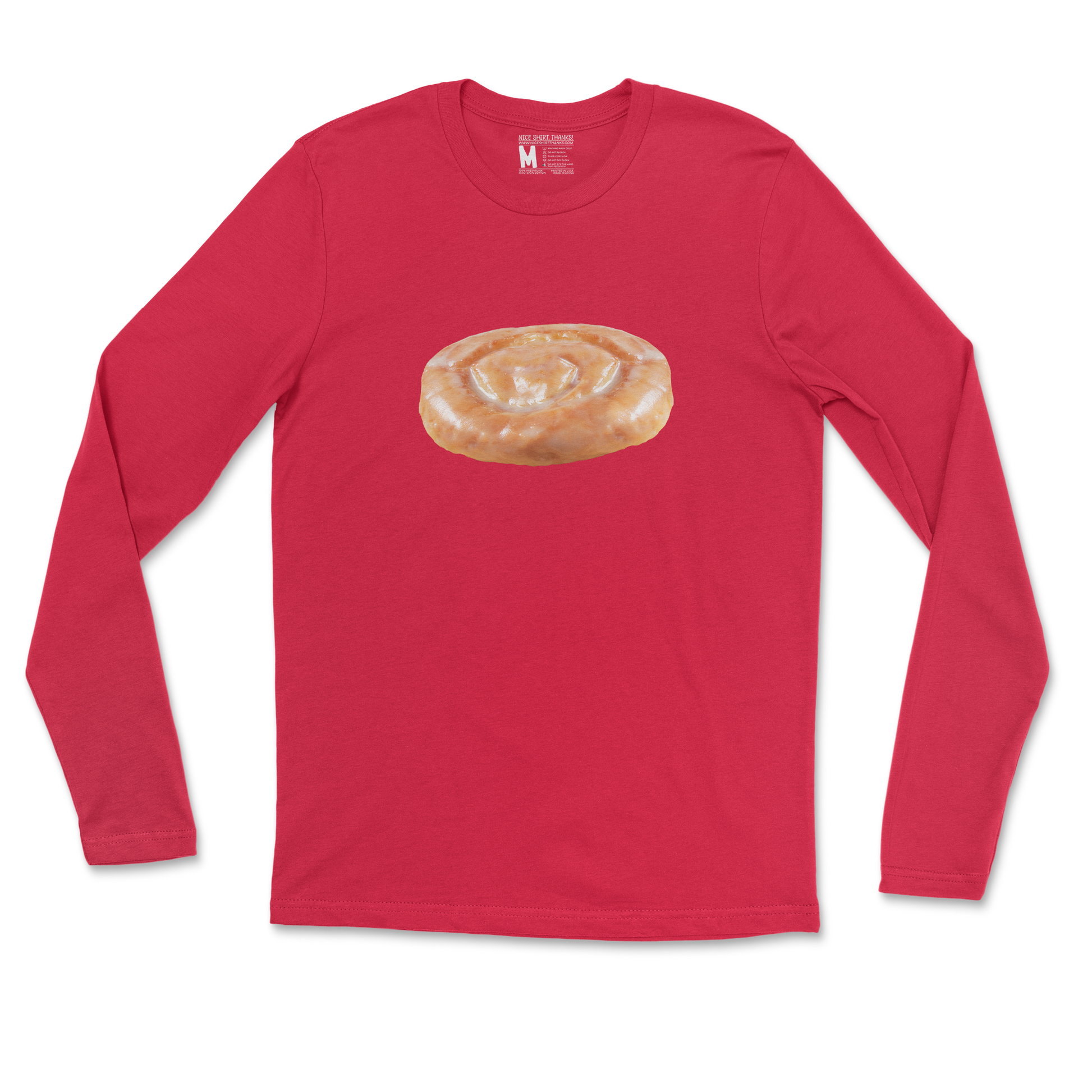 Gildan SoftStyle Long Sleeve Honey Bun in Red