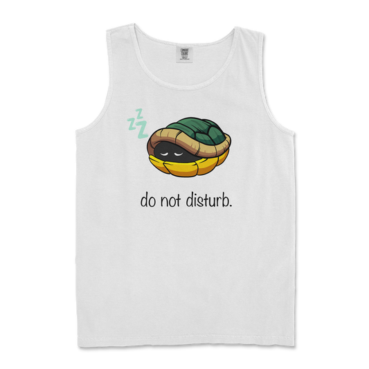 Comfort Colors Tank Top Sleepin Turtle in White