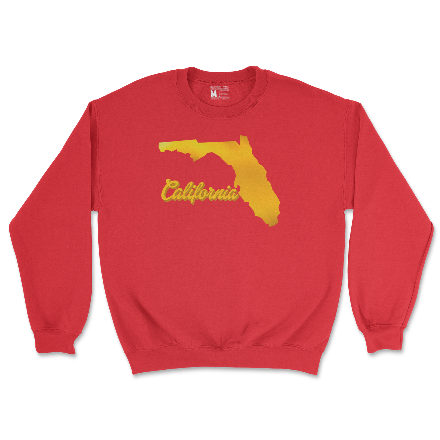 Gildan SoftStyle Crew Neck California in Red