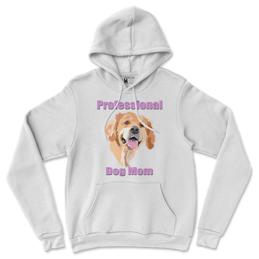 Gildan SoftStyle Hoodie Dog Mom in White