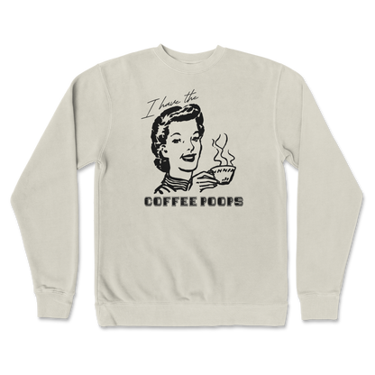 Independent Clothing Co. Crew Neck Coffee Poops  in Bone