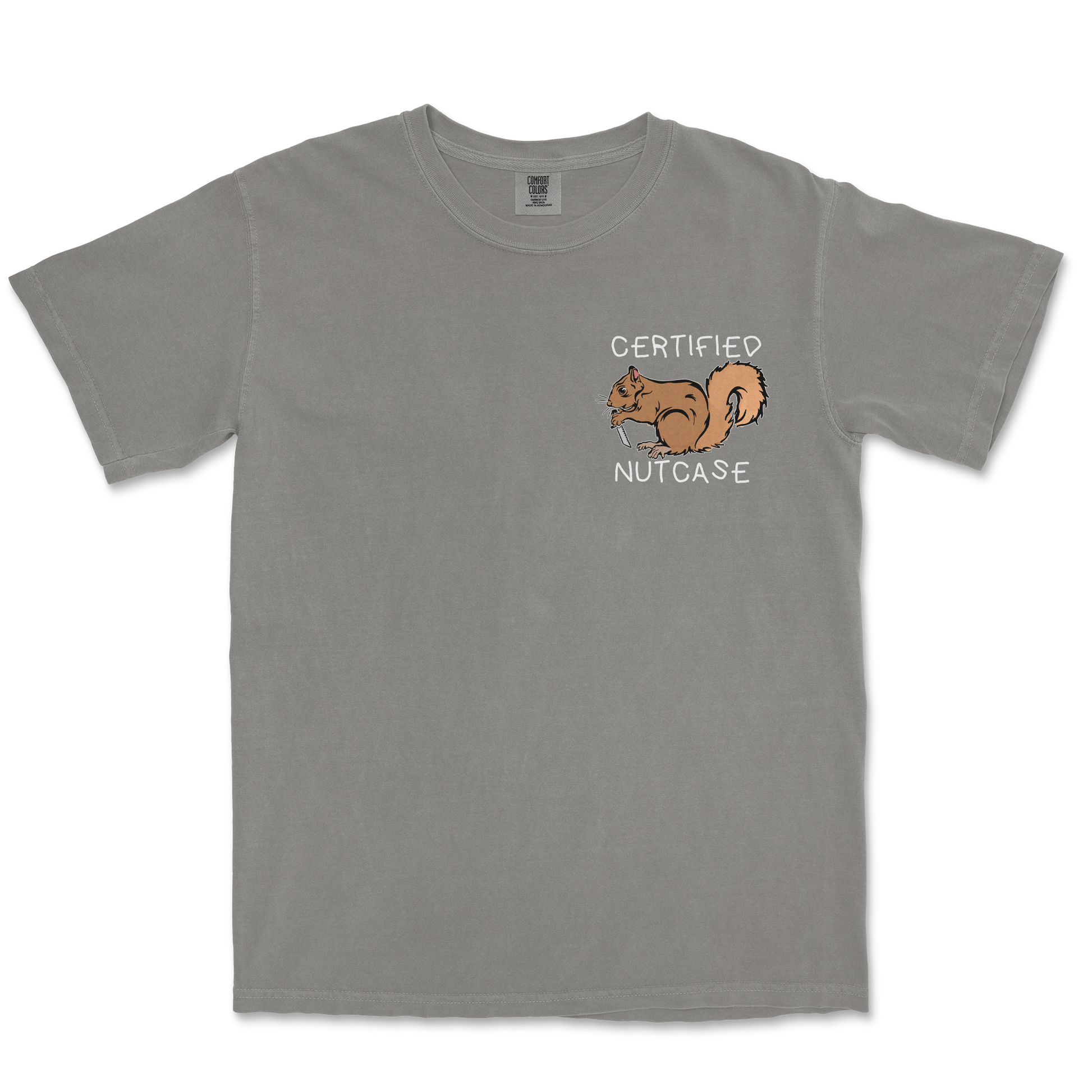 Comfort Colors T-Shirt Nutcase  in Grey