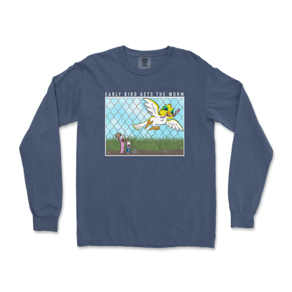 Comfort Colors Long Sleeve Early Bird in Midnight