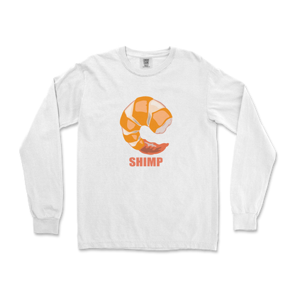 Comfort Colors Long Sleeve Shimp in White