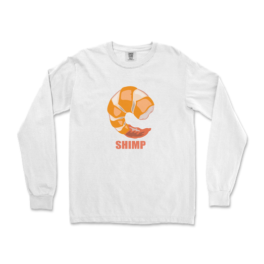 Comfort Colors Long Sleeve Shimp in White