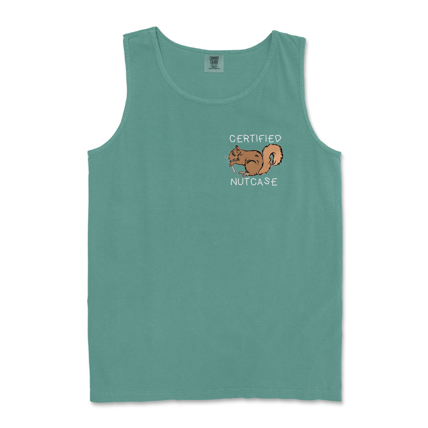 Comfort Colors Tank Top Nutcase  in Light-Green