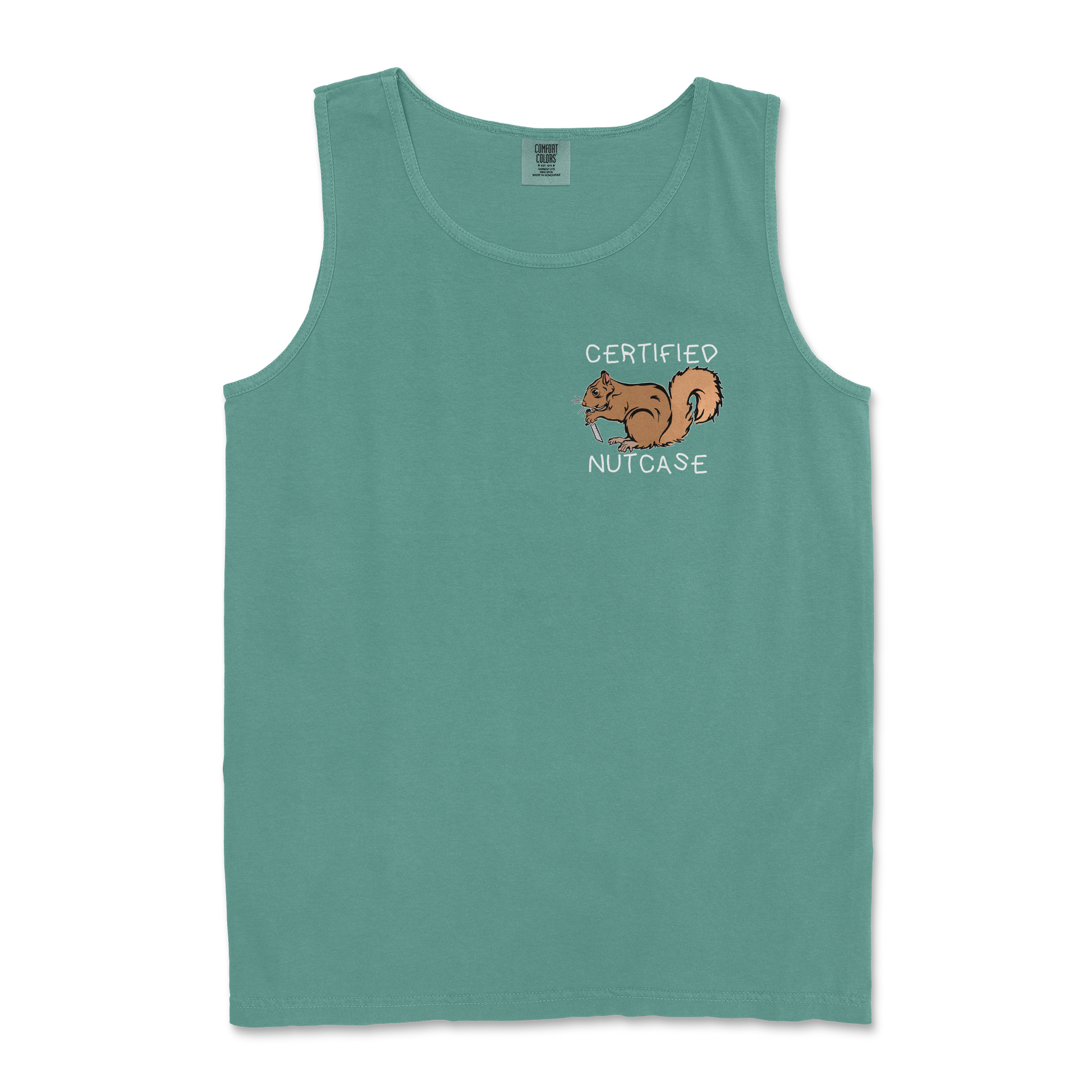 Comfort Colors Tank Top Nutcase  in Light-Green