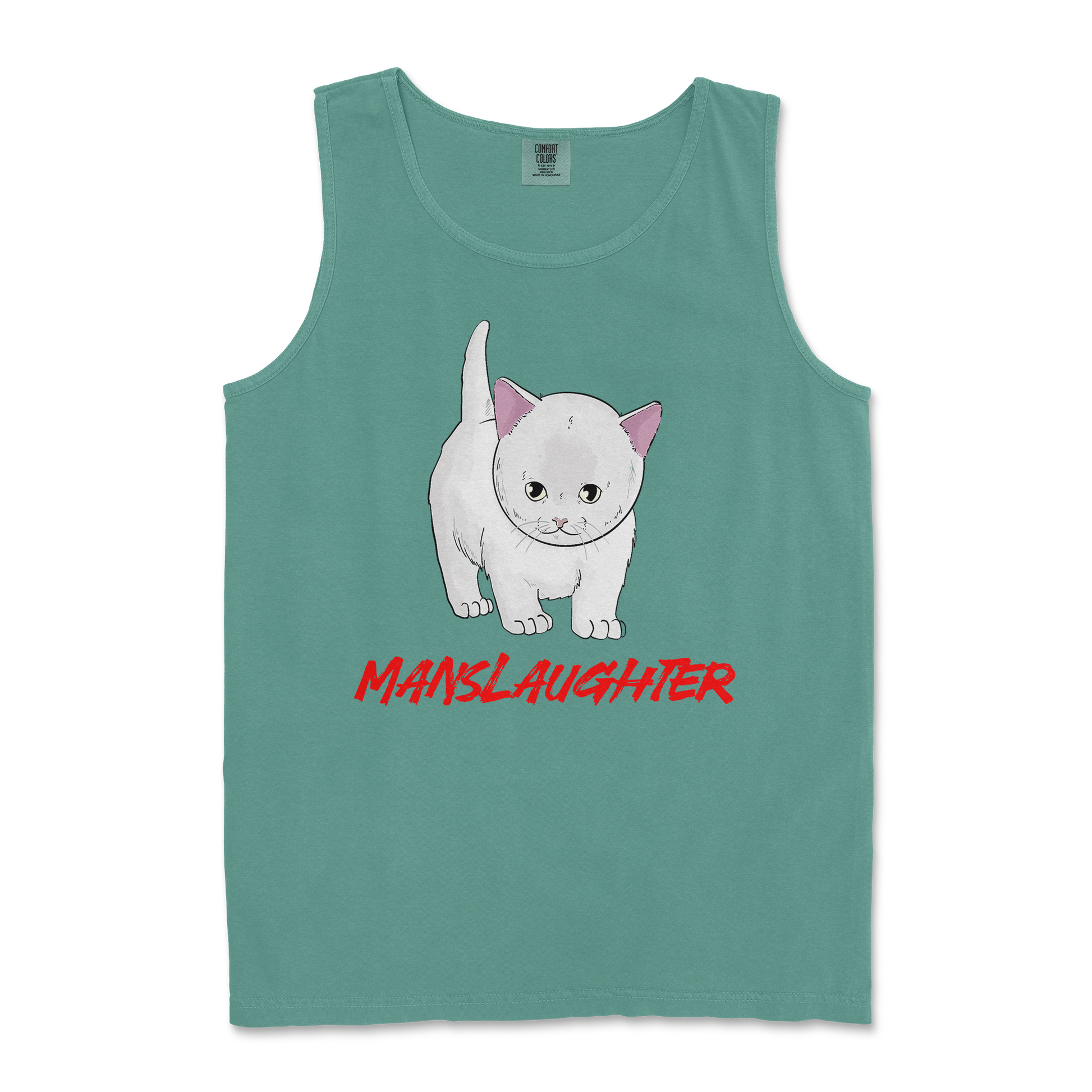 Comfort Colors Tank Top Manslaughter in LightGreen