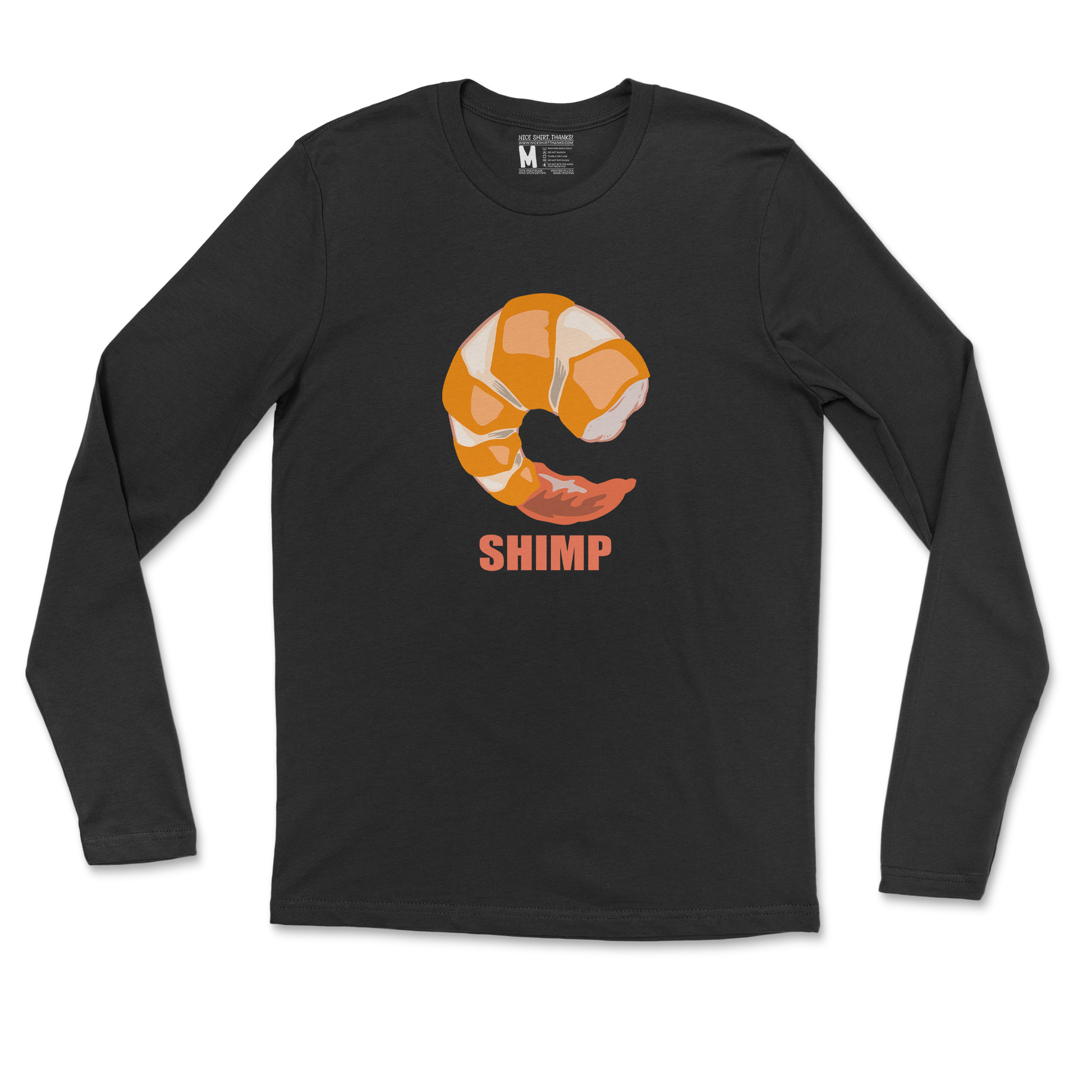 Gildan SoftStyle Long Sleeve Shimp in Black