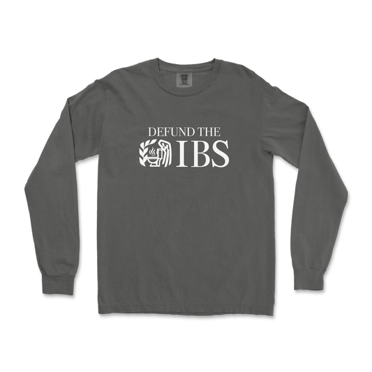 Comfort Colors Long Sleeve Defund The IBS in Pepper