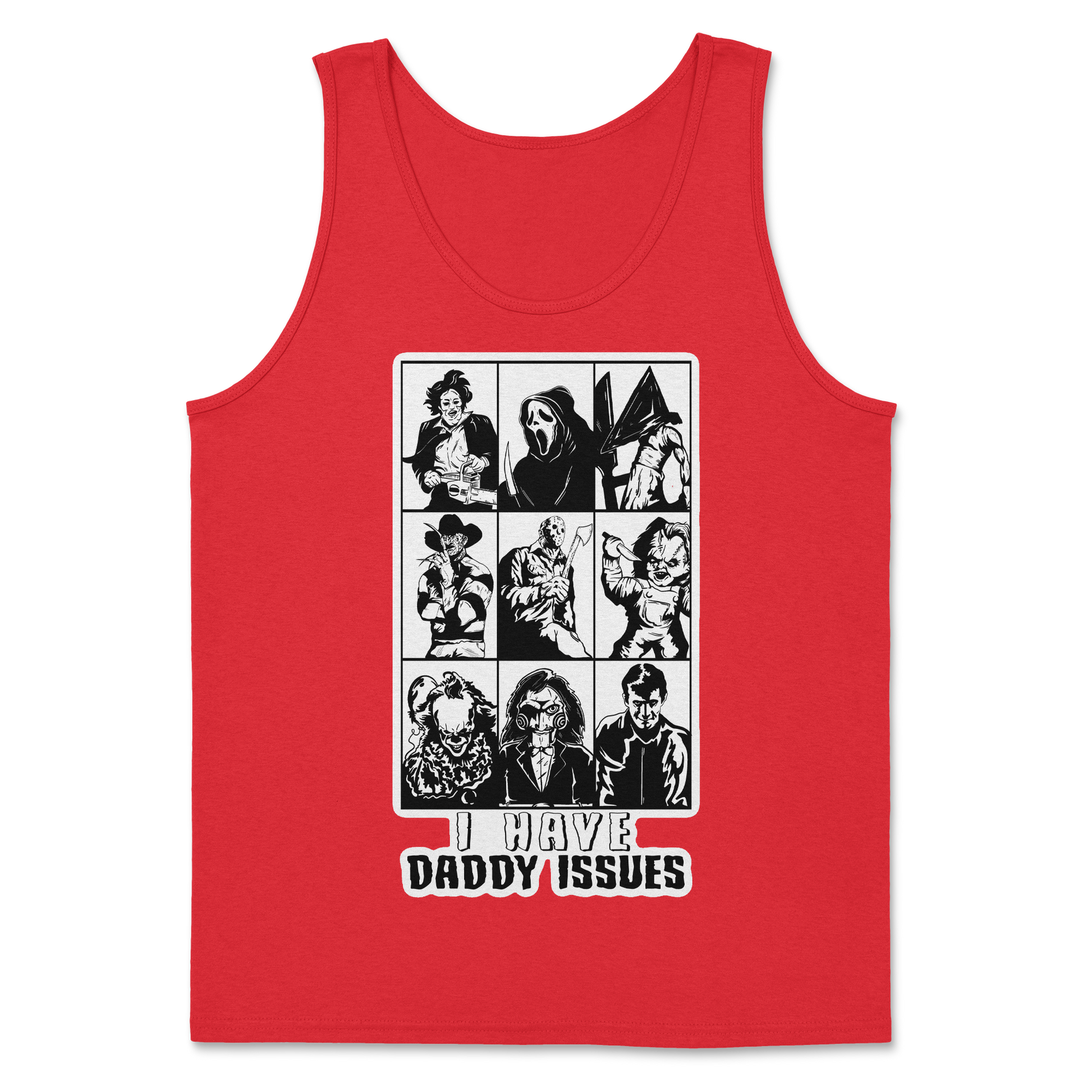 The Nice Shirt Tank Top Daddy Issues  in Red