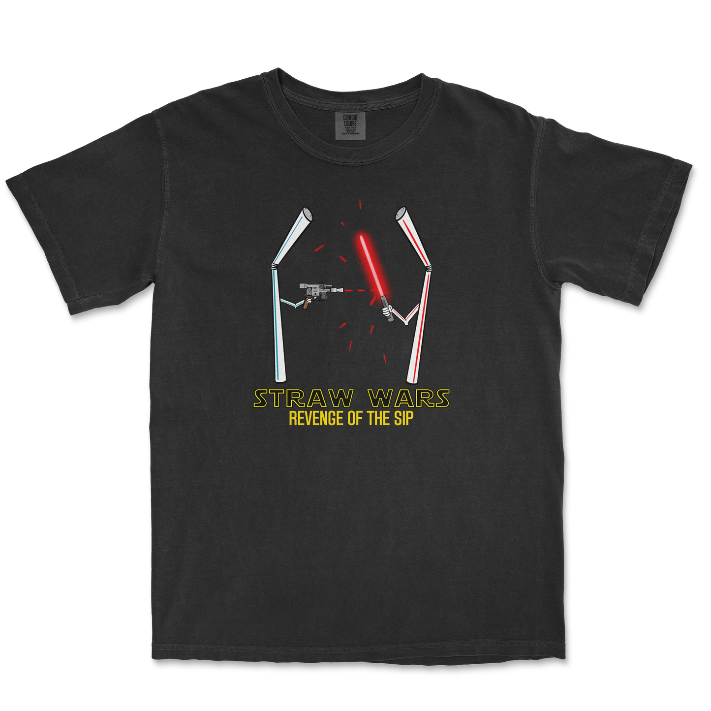 Comfort Colors T-Shirt Straw Wars in Black