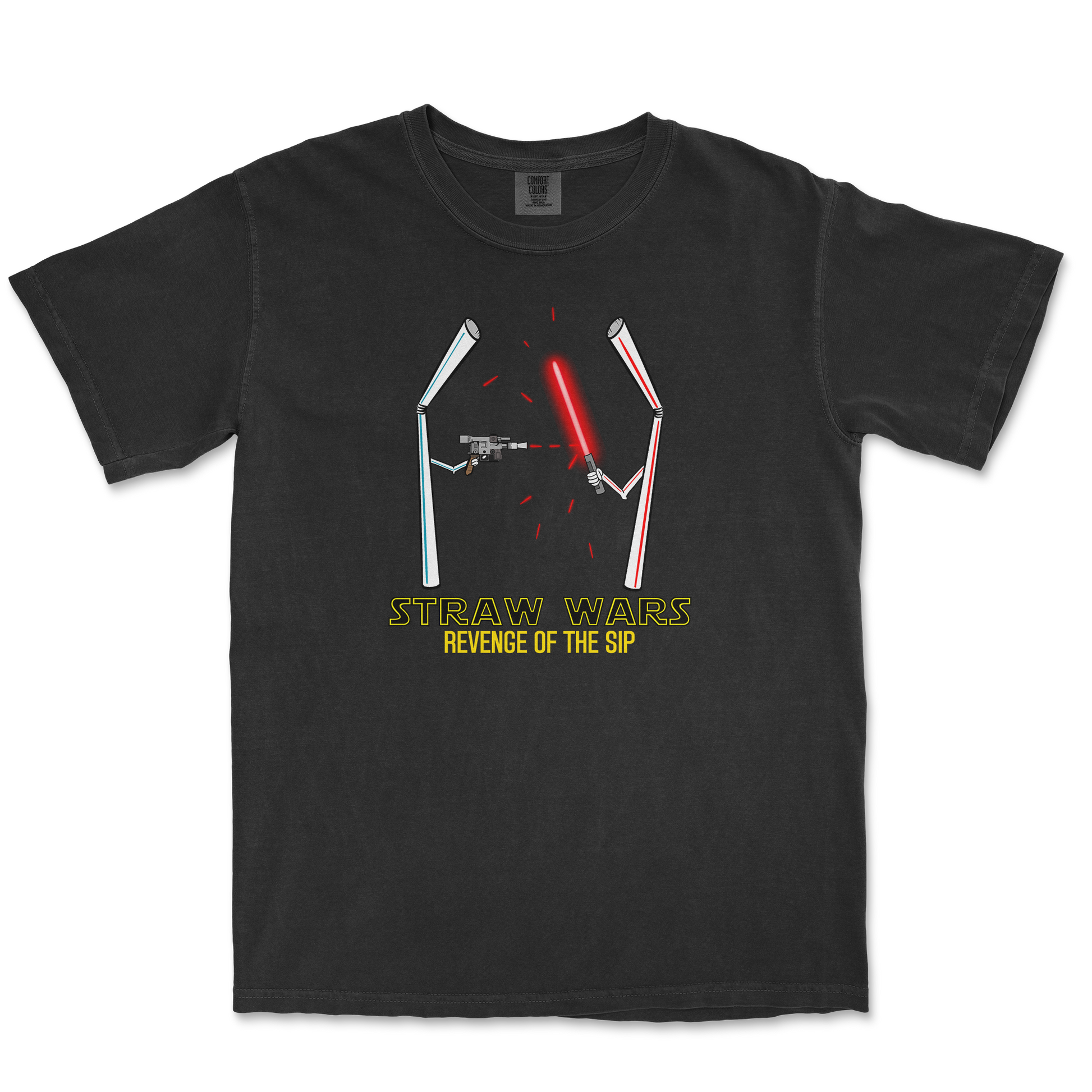 Comfort Colors T-Shirt Straw Wars in Black