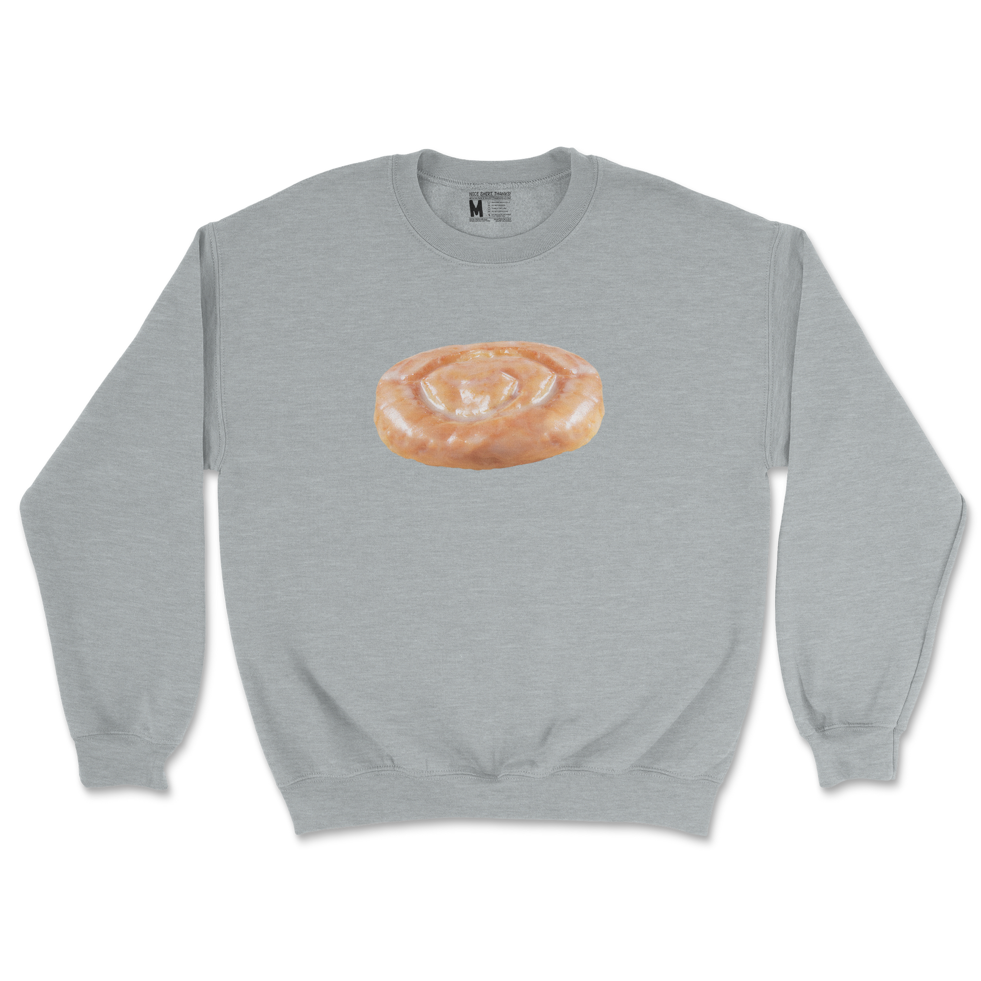 Gildan SoftStyle Crew Neck Honey Bun in Sports Grey