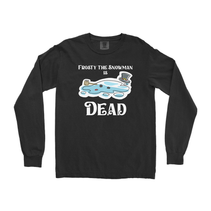 Comfort Colors Long Sleeve Frosty is Dead  in Black