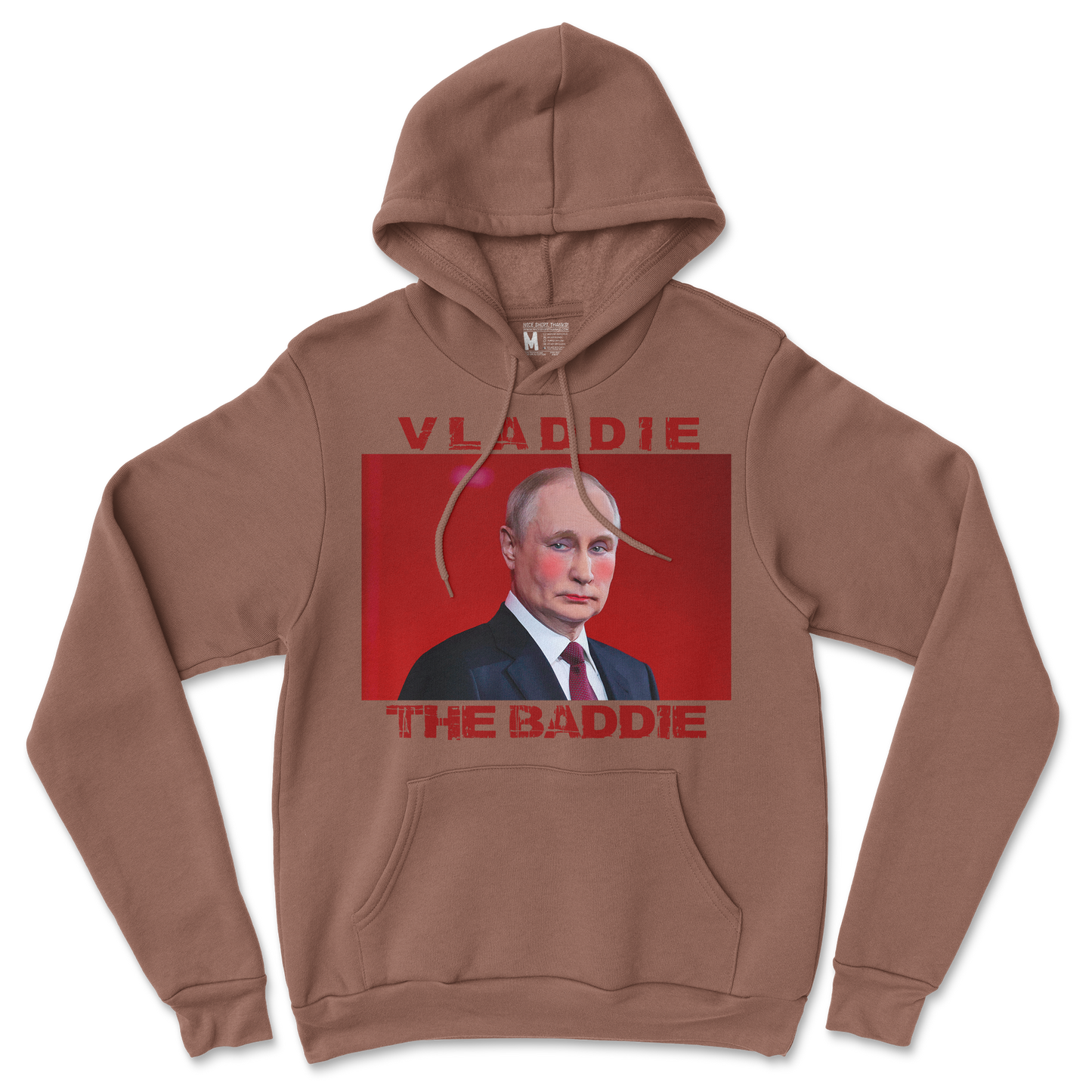 Gildan SoftStyle Hoodie Vladdie The Baddie in Cocoa