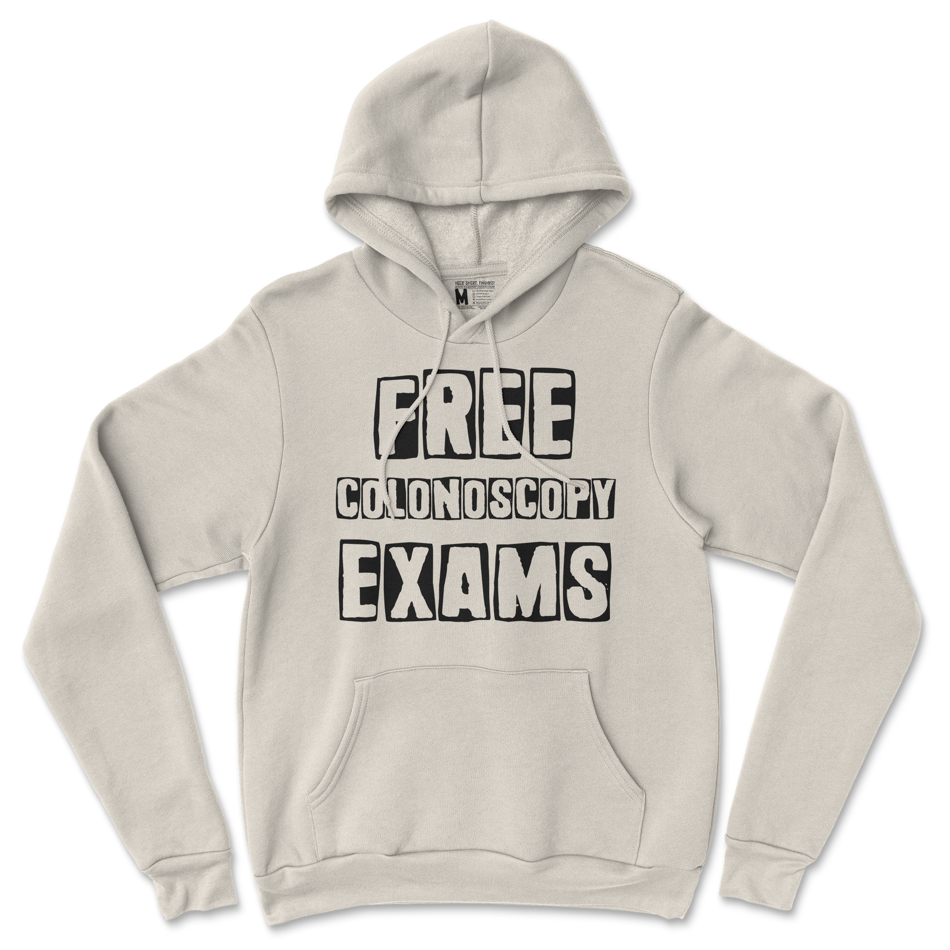 Gildan SoftStyle Hoodie Free Colonoscopy Exams in Sand