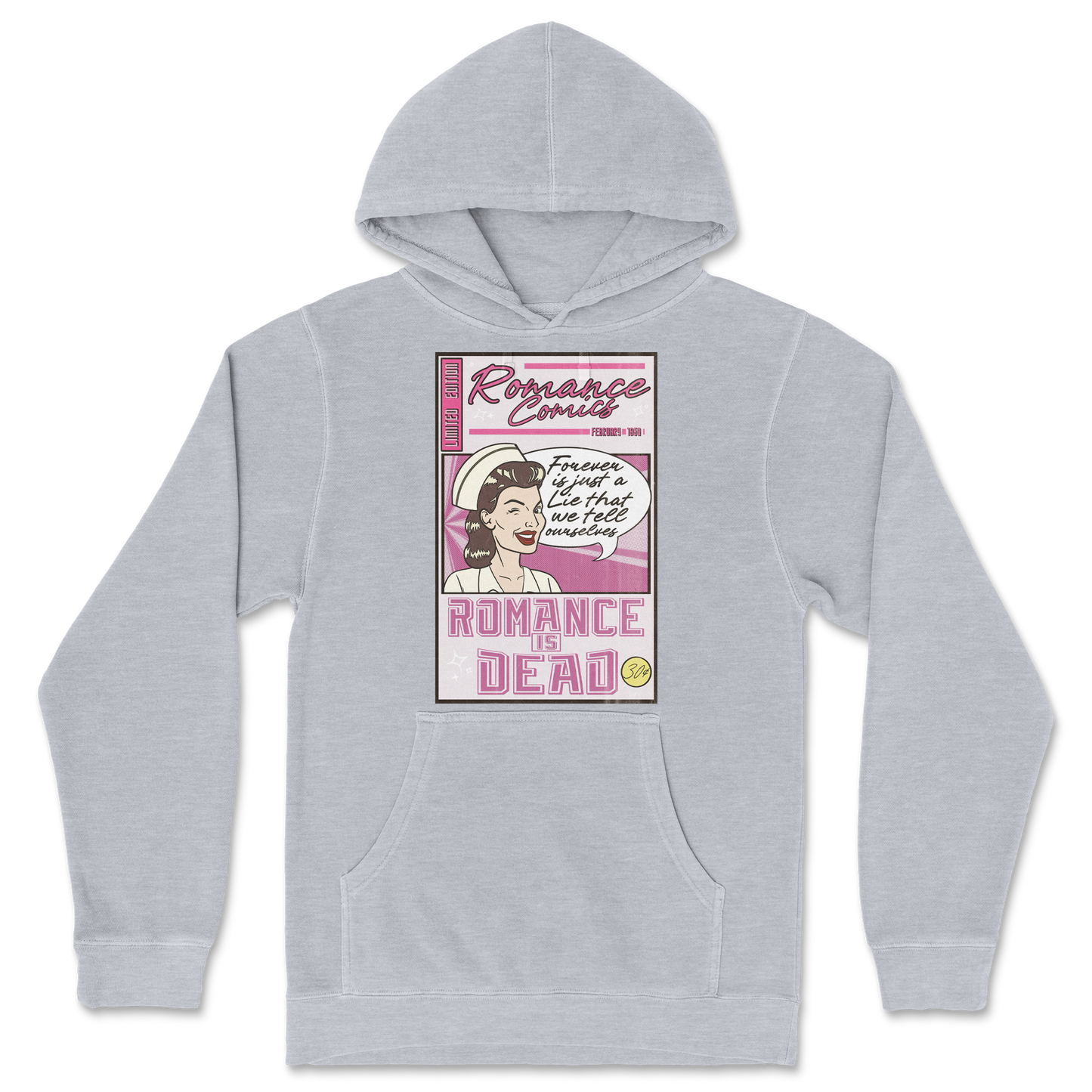 Independent Clothing Co. Hoodie Romance is Dead in Grey-Heather