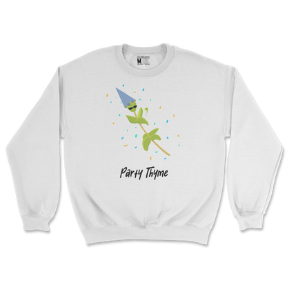 Gildan SoftStyle Crew Neck Party Thyme in White