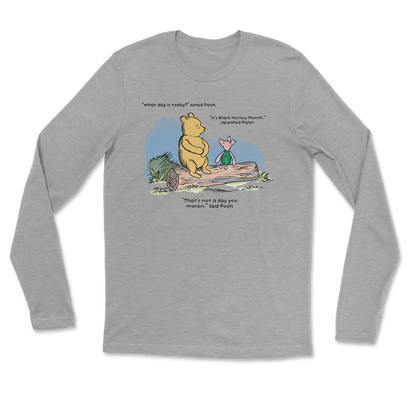 The Nice Shirt Long Sleeve Winnie the Pooh  in Heather-Gray