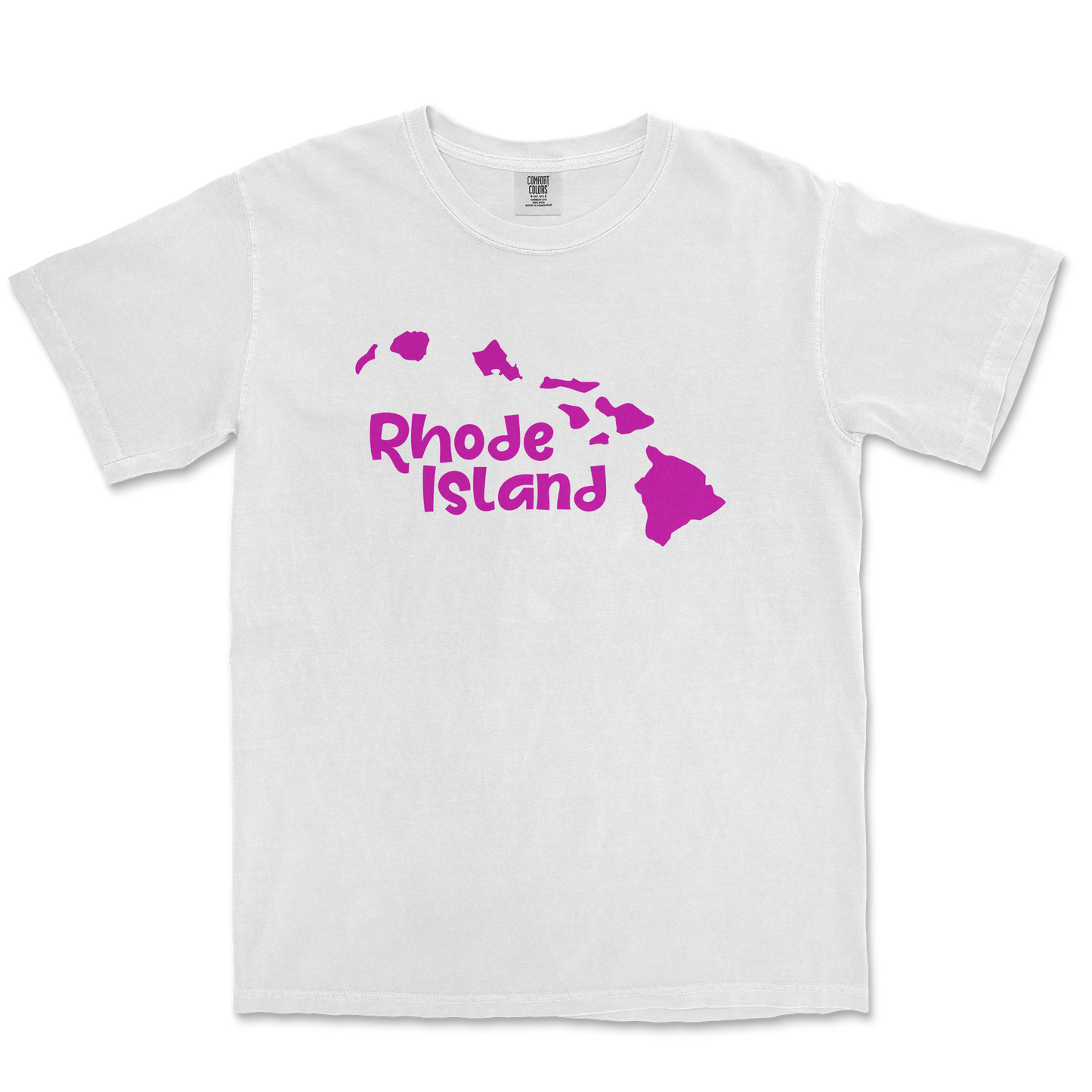 Comfort Colors T-Shirt Rhode Island in White