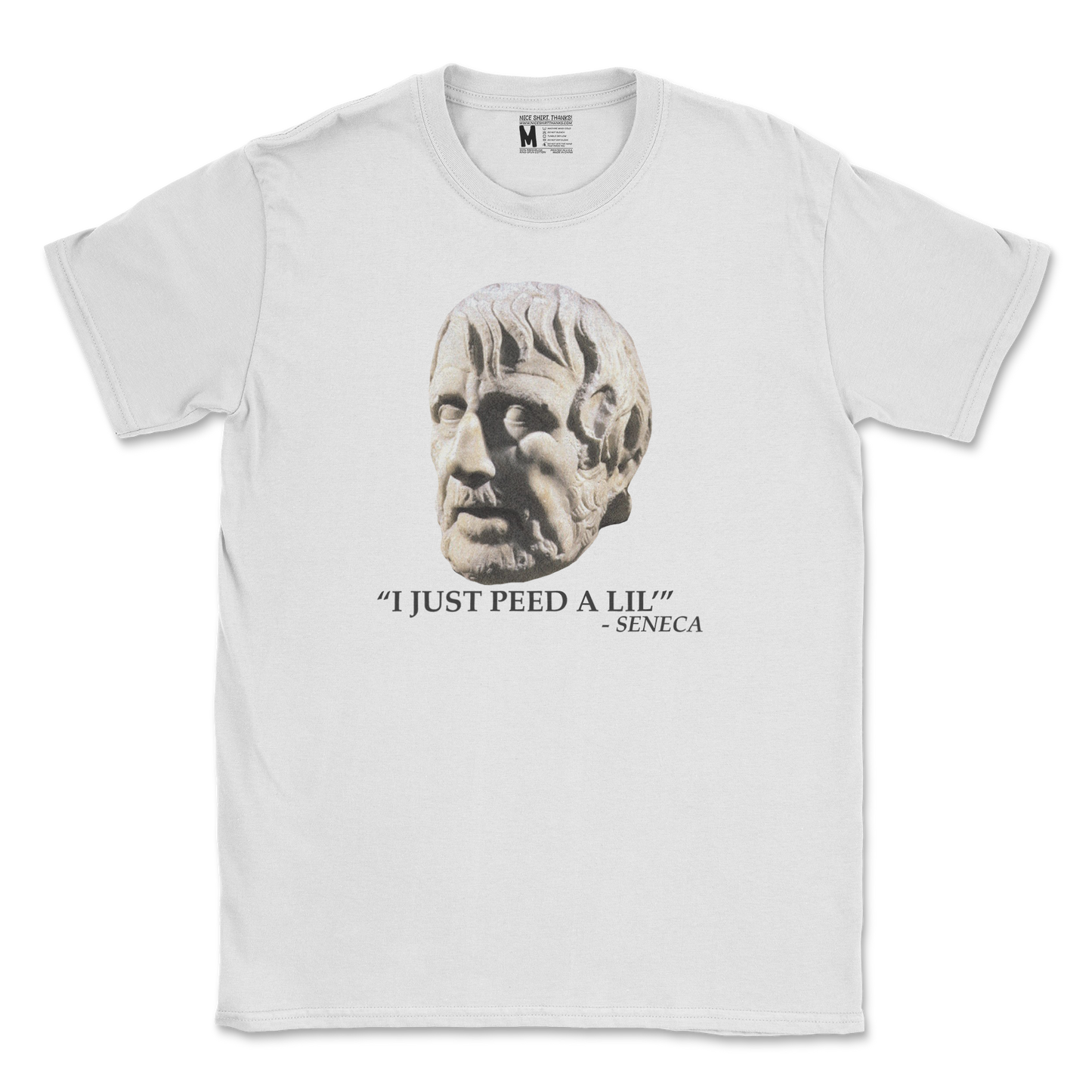 Gildan SoftStyle T-Shirt Seneca Pee in White