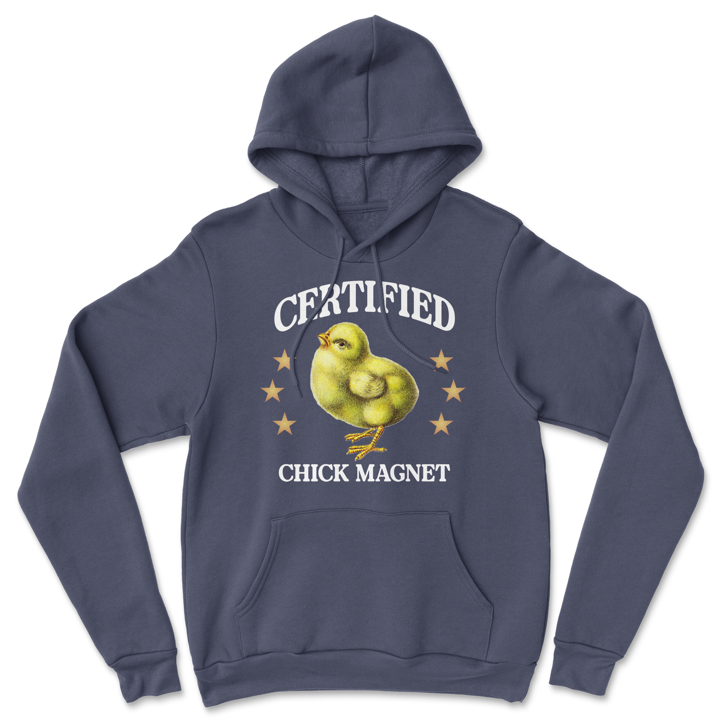 Heavy Blend Hoodie Chick Magnet in Navy