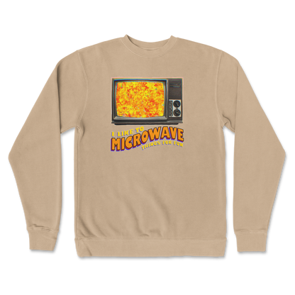 Independent Clothing Co. Crew Neck Microwave For Fun in Sandstone