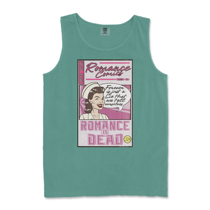 Comfort Colors Tank Top Romance is Dead in Light-Green