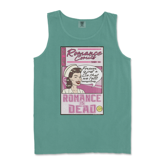 Comfort Colors Tank Top Romance is Dead in Light-Green