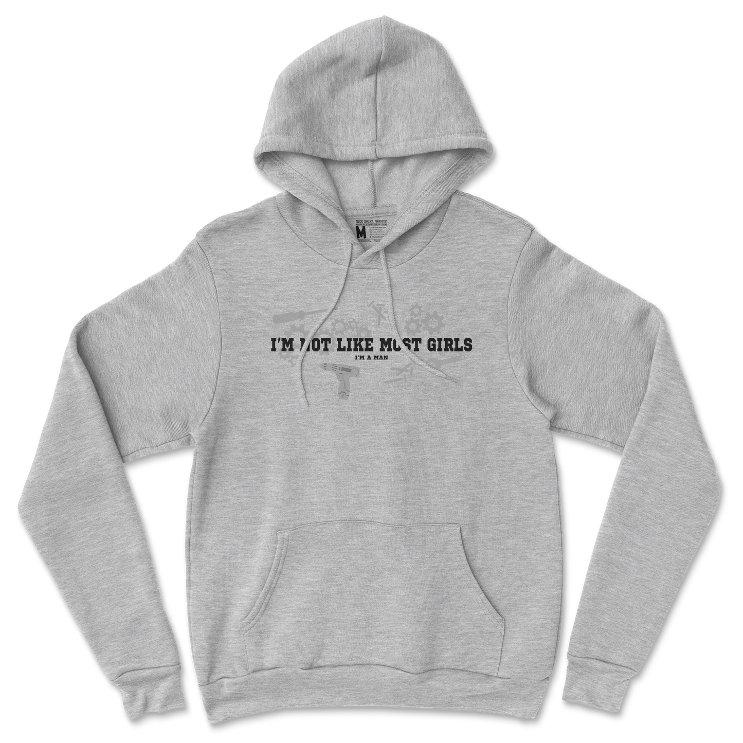 Gildan SoftStyle Hoodie Not Like Most Girls in Sports Grey