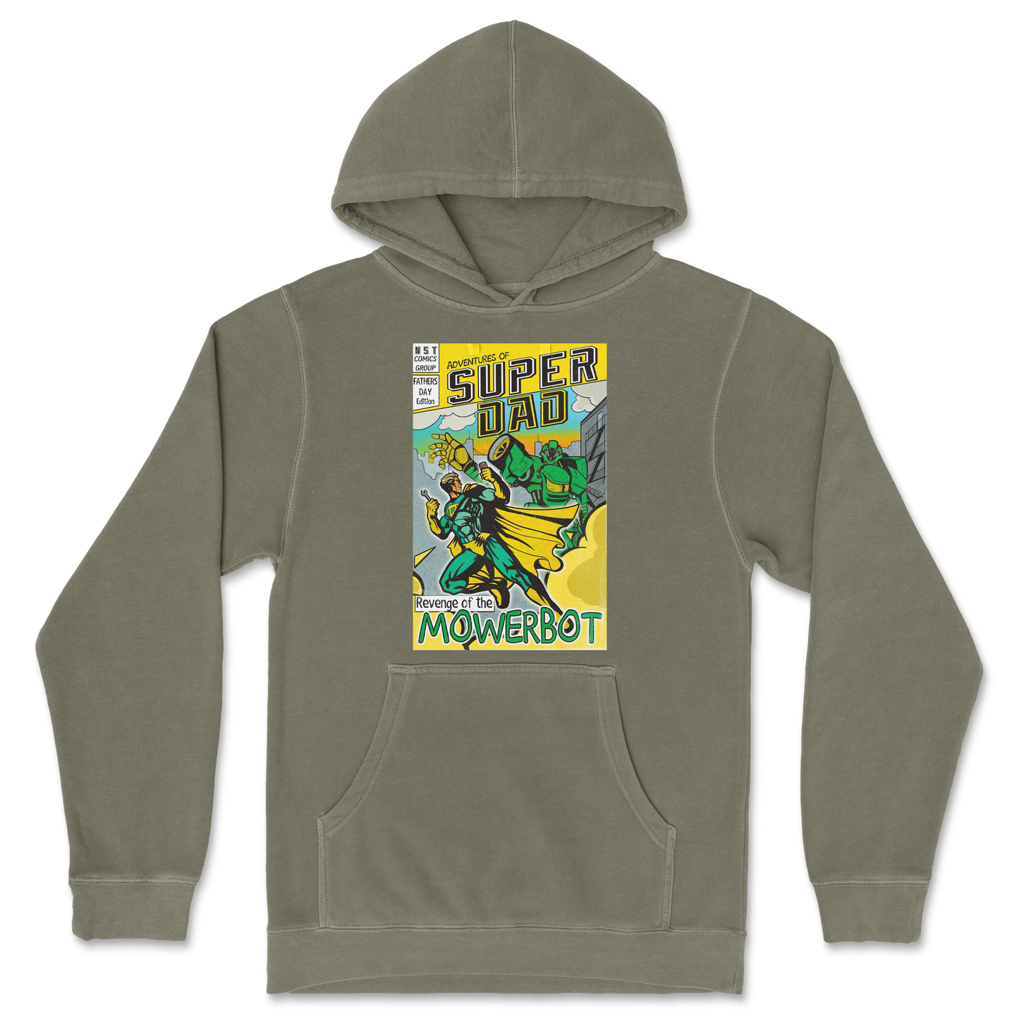 Independent Clothing Co. Hoodie Super Dad in Olive