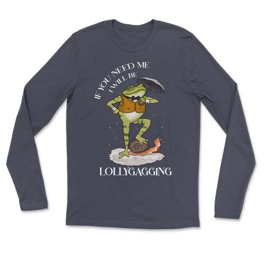 The Nice Shirt Long Sleeve Lollygagging  in Navy