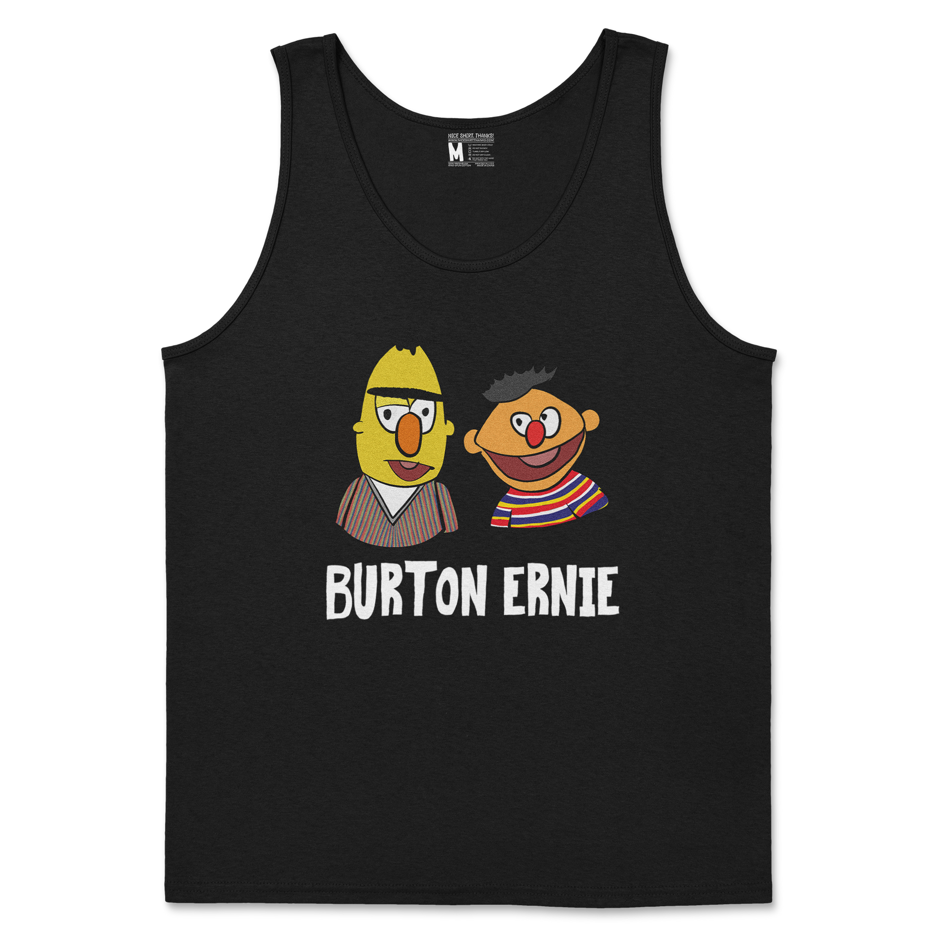 Gildan SoftStyle Tank Top Burton Ernie in Black