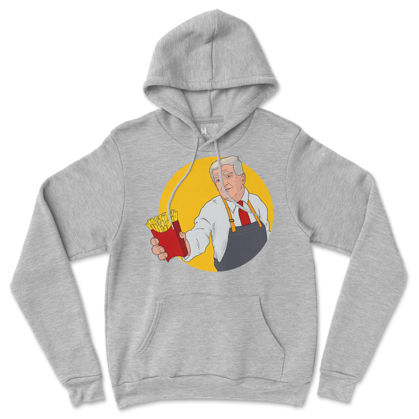 Gildan SoftStyle Hoodie McTrump  in Grey-Heather