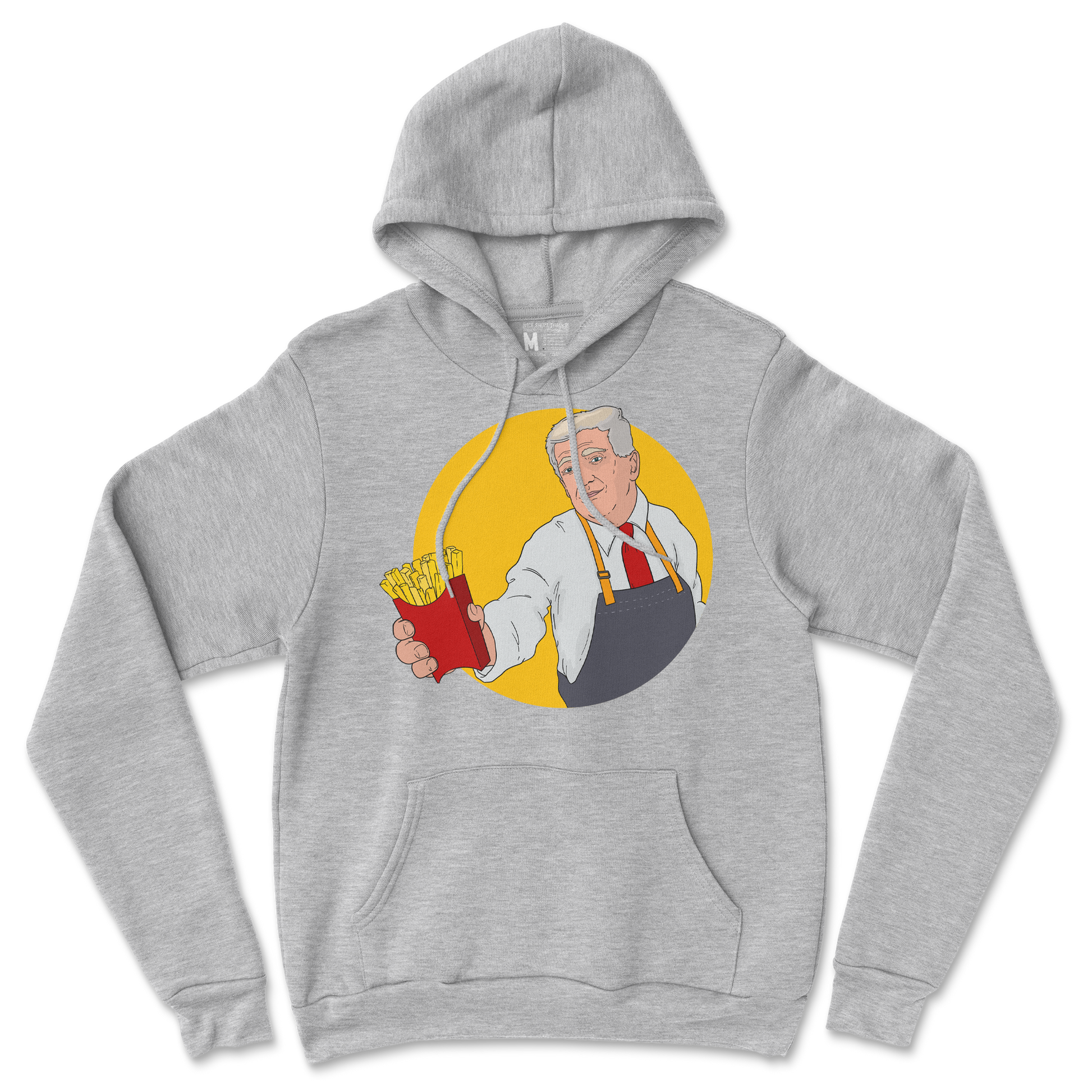 Gildan SoftStyle Hoodie McTrump  in Grey-Heather