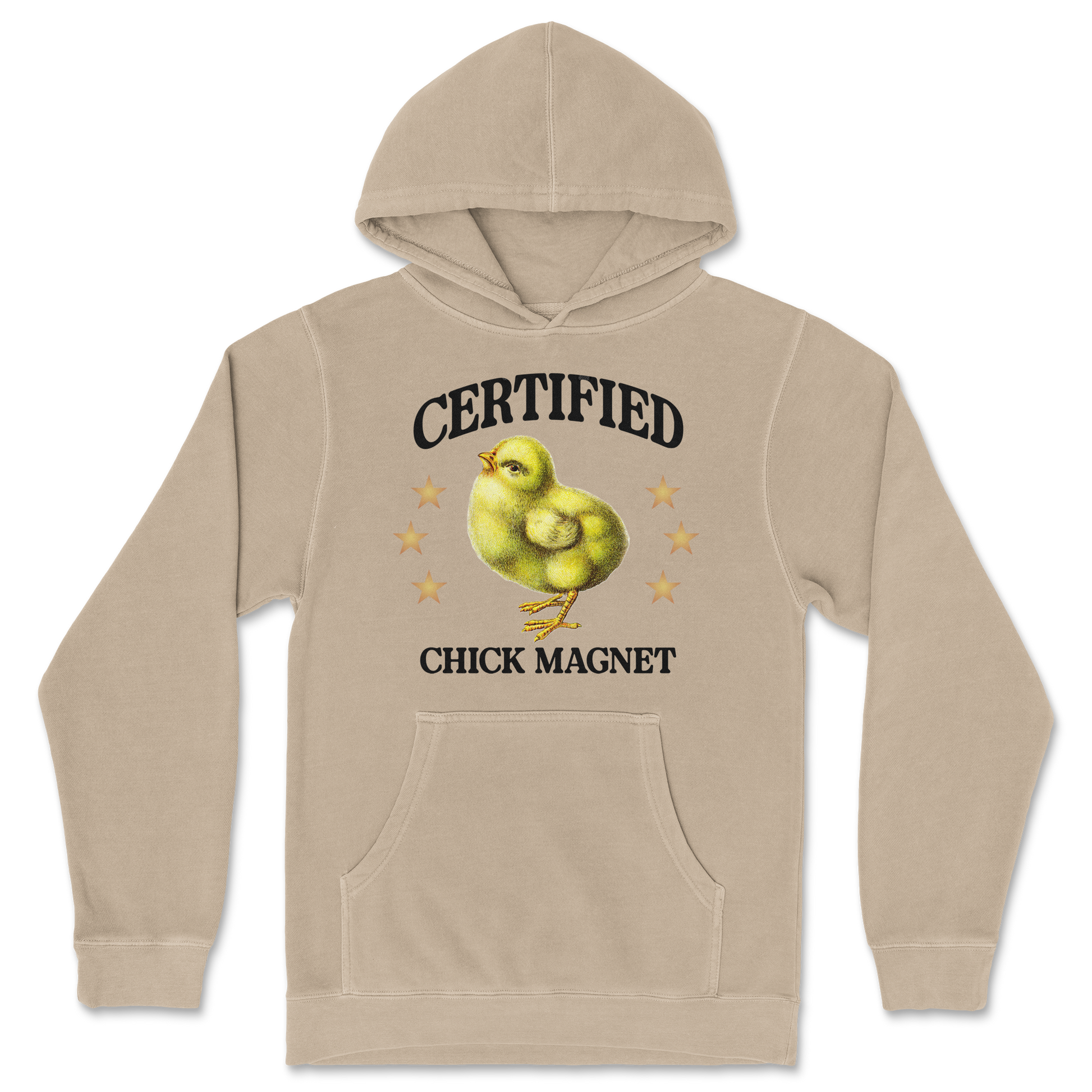 Independent Clothing Co. Hoodie Chick Magnet in Sandstone