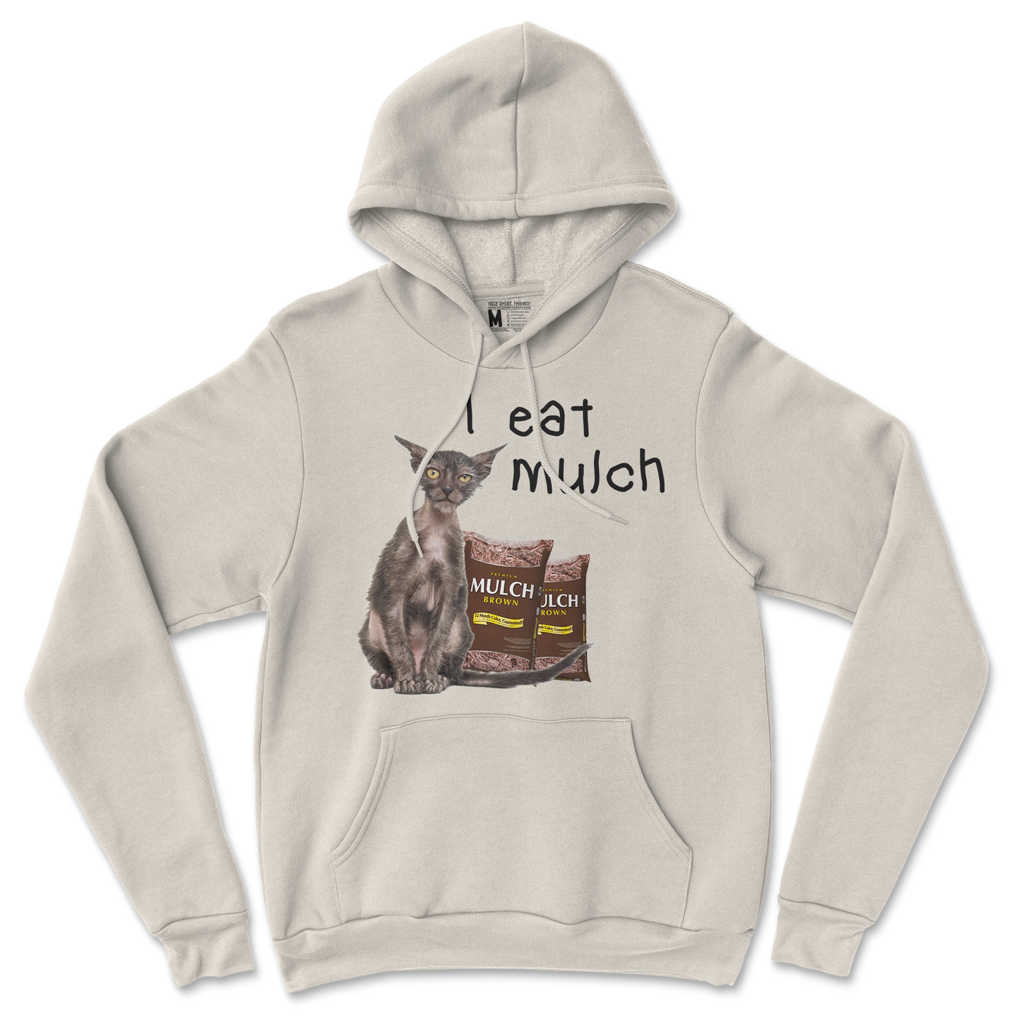 Gildan SoftStyle Hoodie I Eat Mulch in Sand