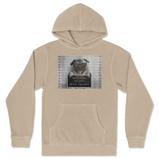 Independent Clothing Co. Hoodie Naughty Pug in Sandstone