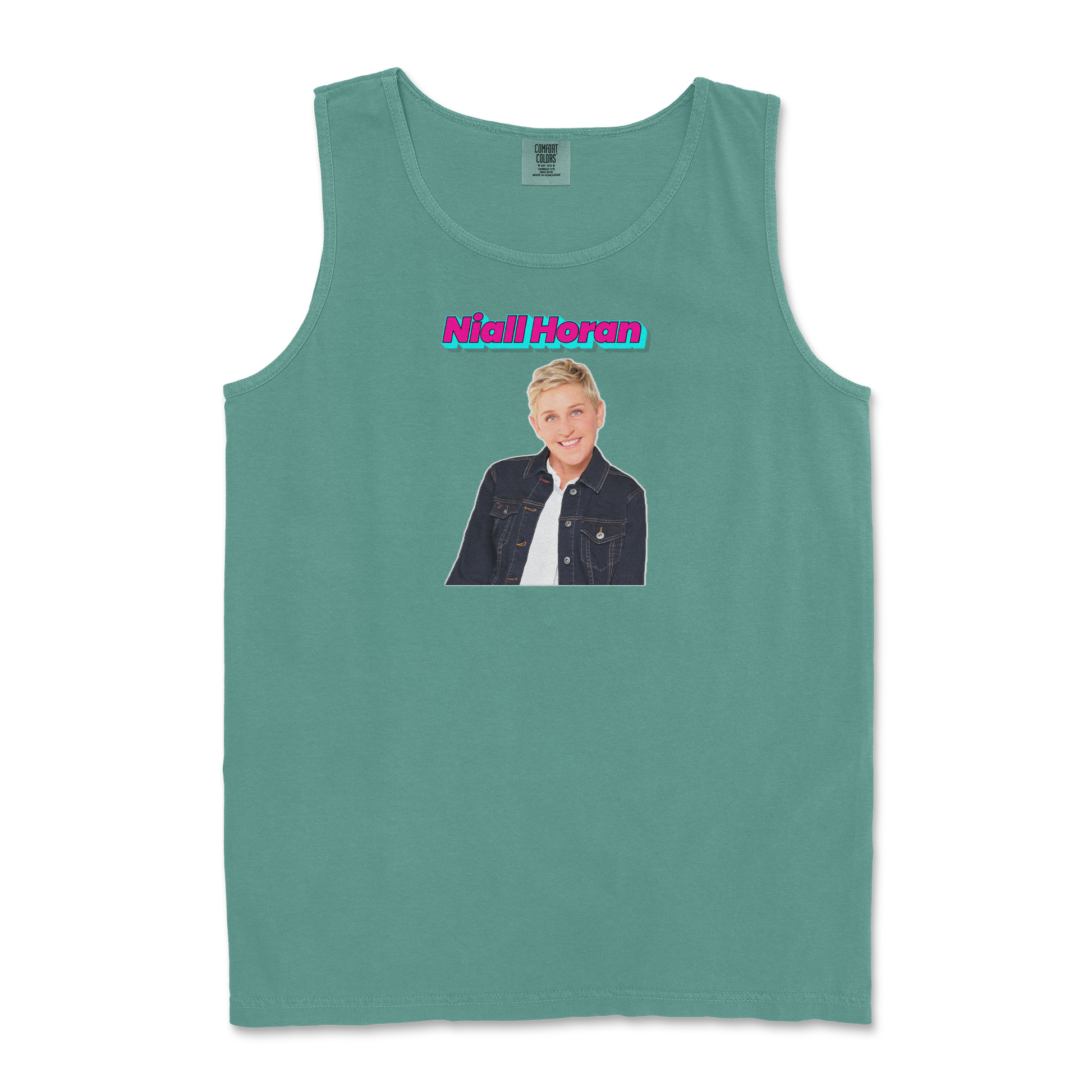 Comfort Colors Tank Top Niall Horan in Light-Green