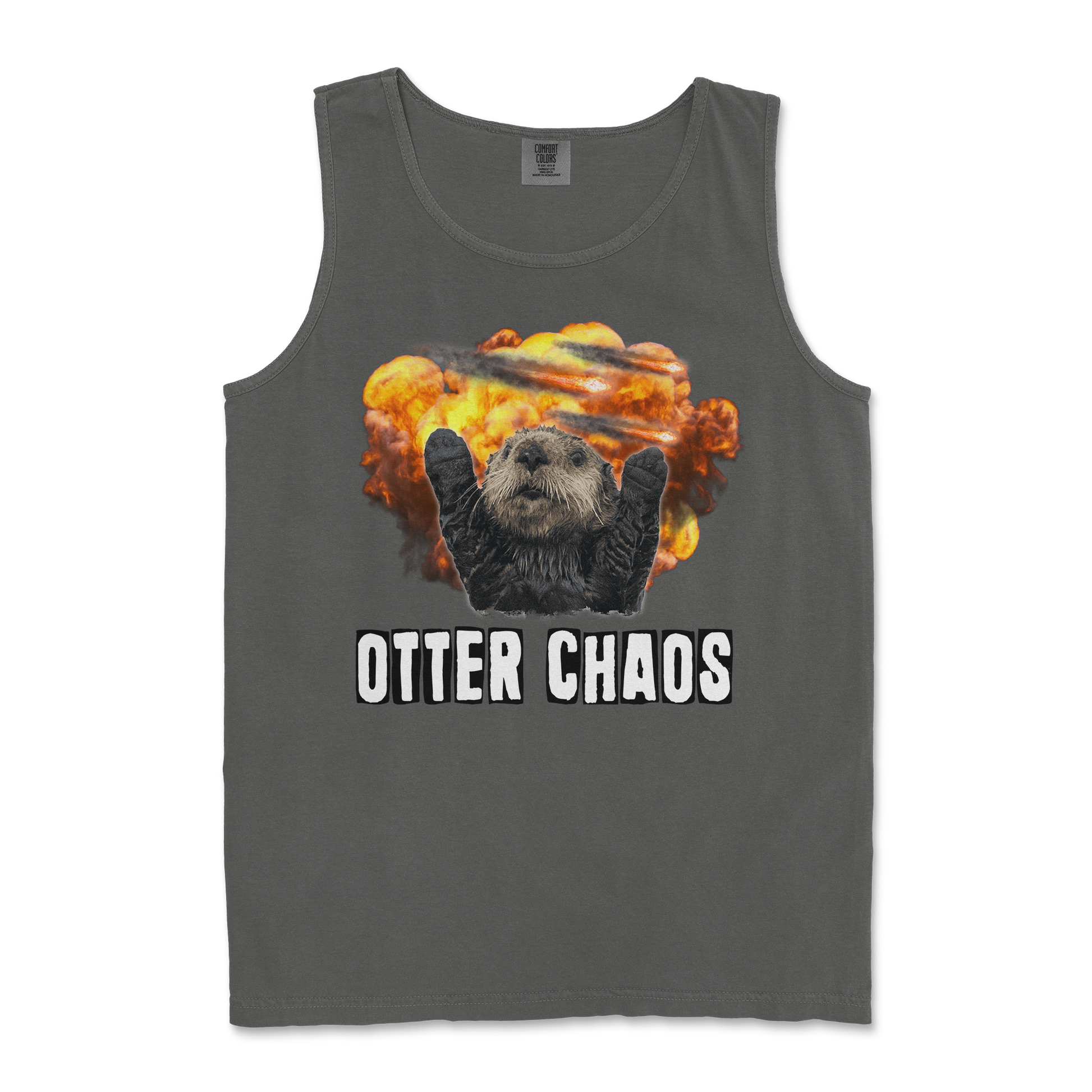 Comfort Colors Tank Top Otter Chaos in Pepper