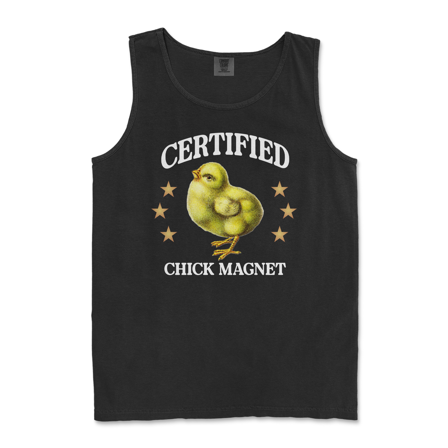 Comfort Colors Tank Top Chick Magnet in Black