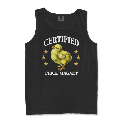 Comfort Colors Tank Top Chick Magnet in Black