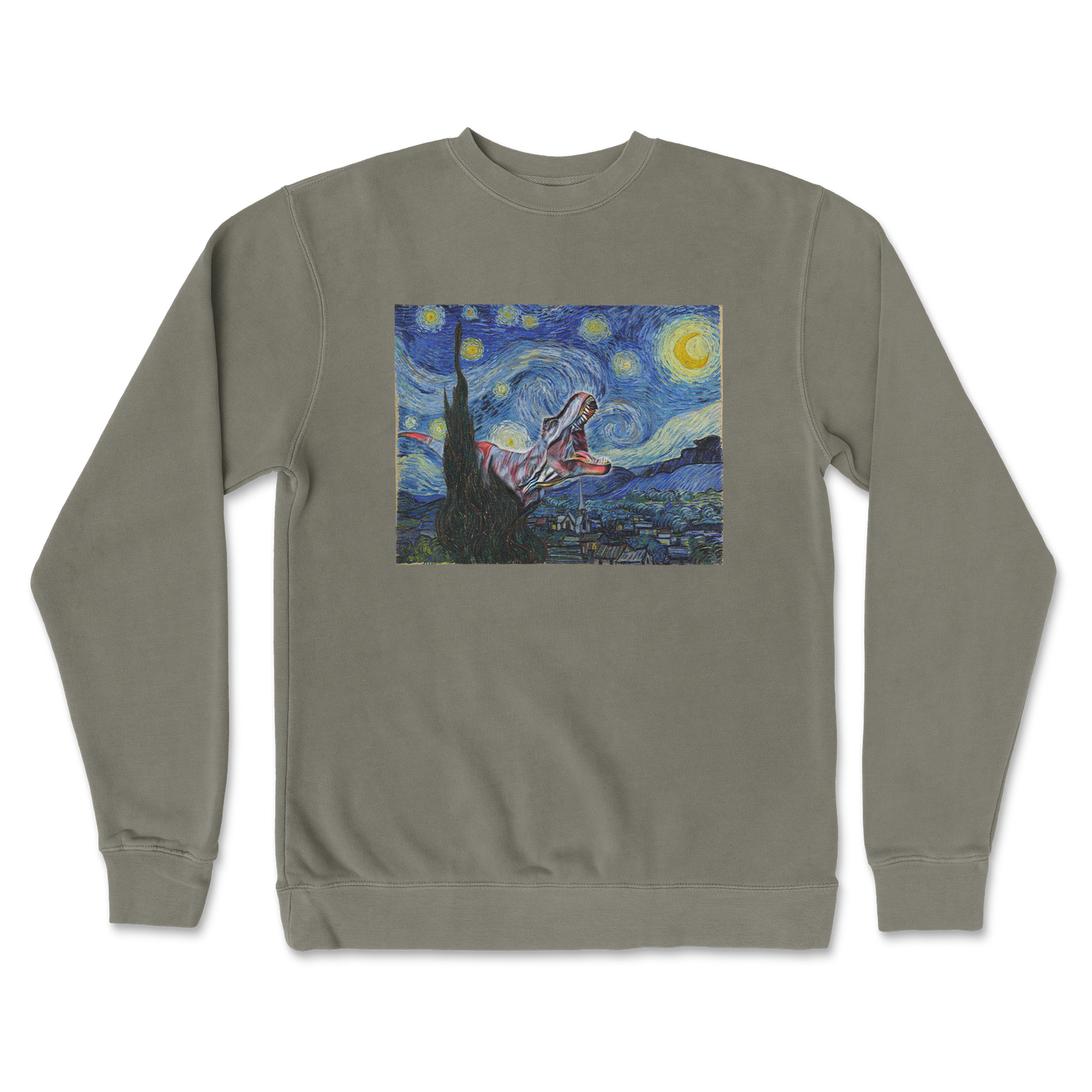 Independent Clothing Co. Crew Neck Van Gogh but Cooler in Army