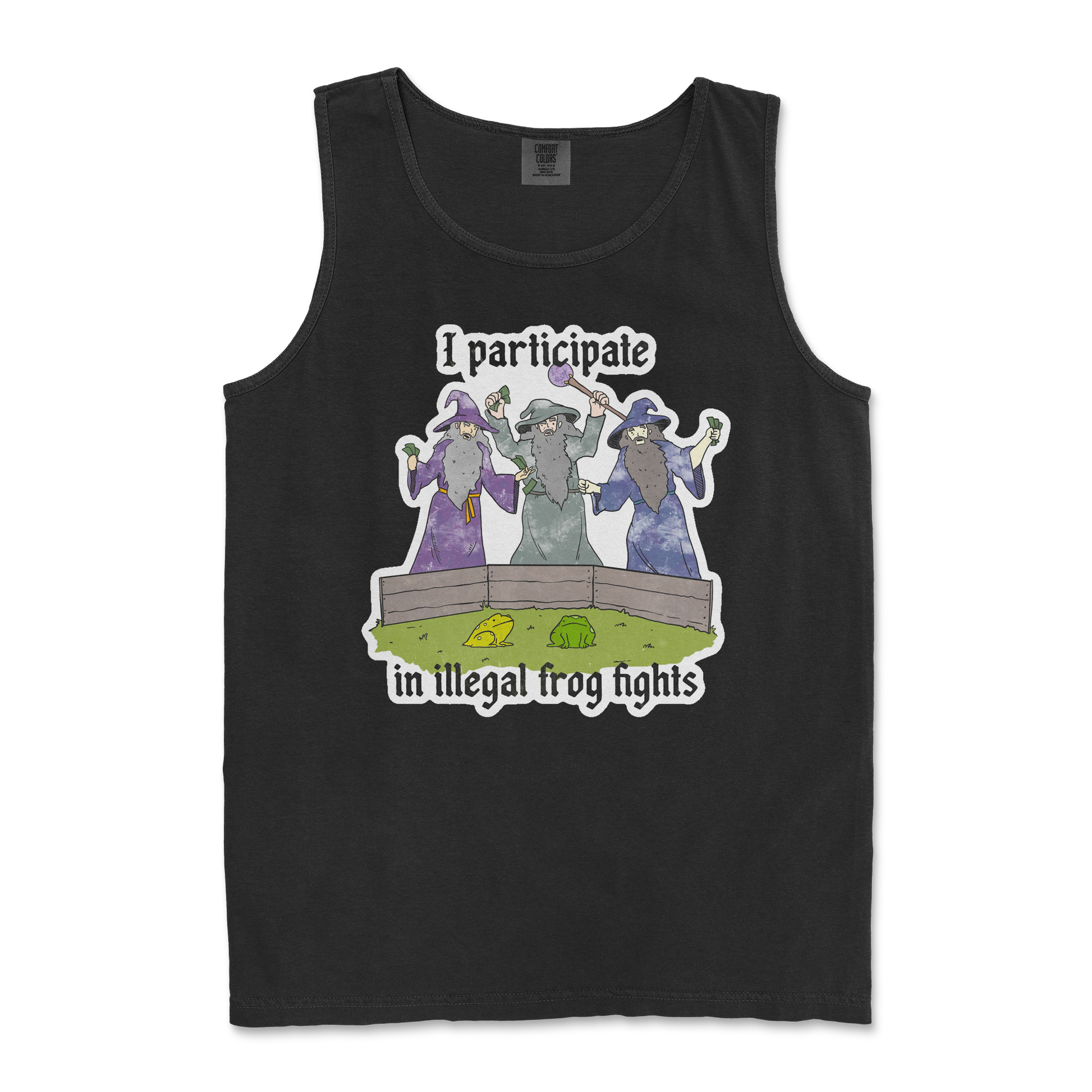 Comfort Colors Tank Top Wizard Activities  in Black